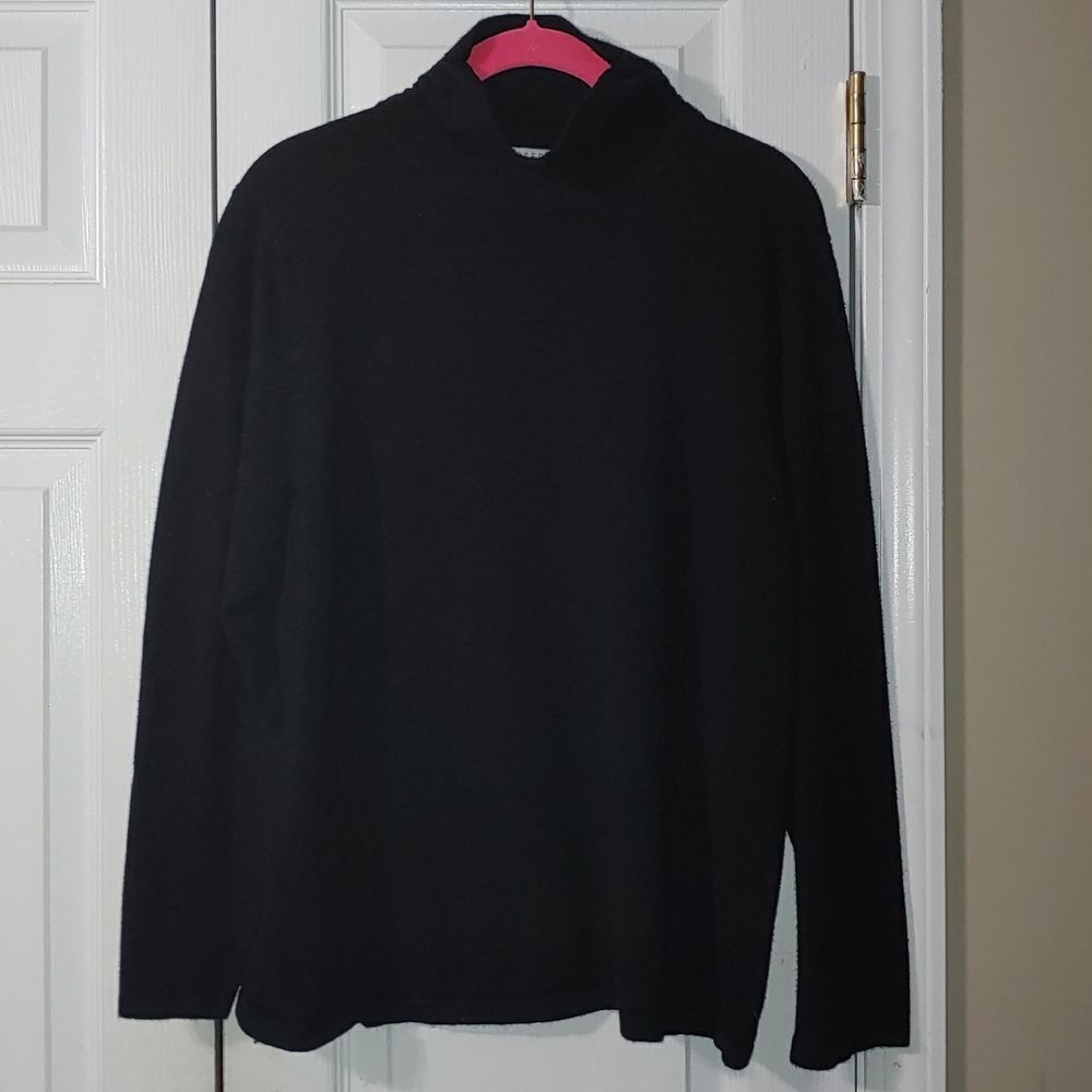 Joseph A black turtleneck sweater Sz 1X